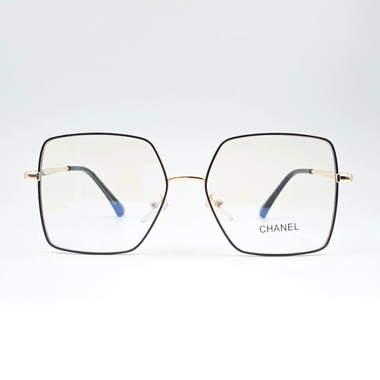 خرید عینک طبی کاور دار مربعی CHANEL رنگ black,gold