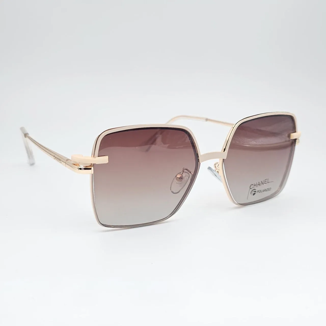 عکس بقیه موارد عینک طبی کاور دار مربعی CHANEL رنگ gold,pink|matte