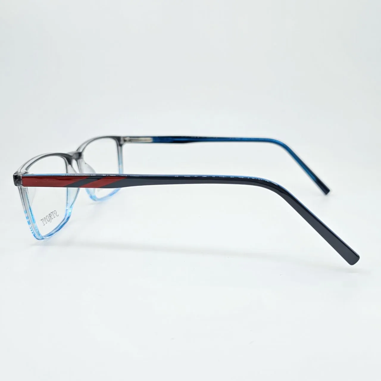 عکس نمای دسته عینک طبی مردانه رنگ black,blue|glossy