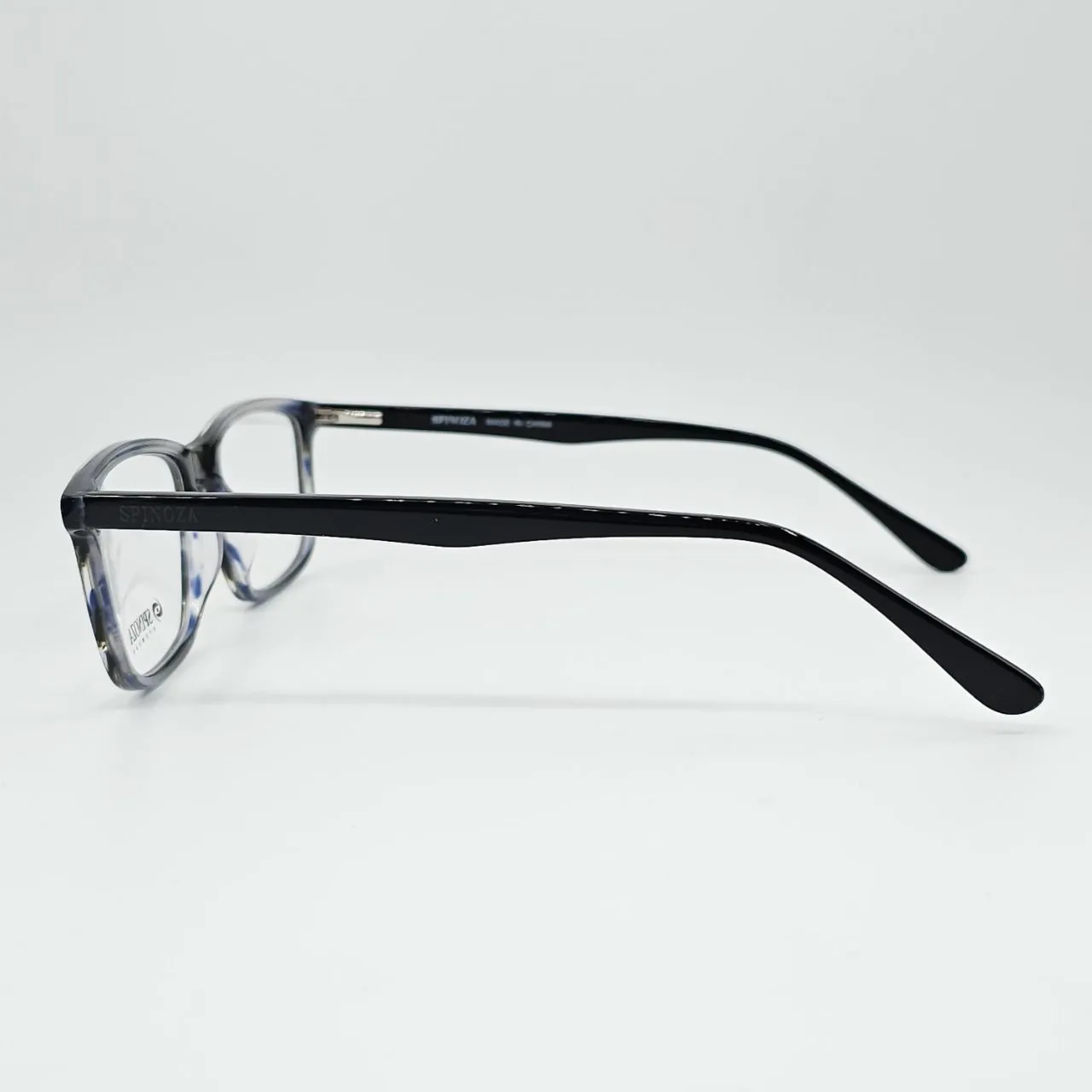 عکس نمای دسته فریم عینک طبی کائوچو SPINOZA رنگ black,blue