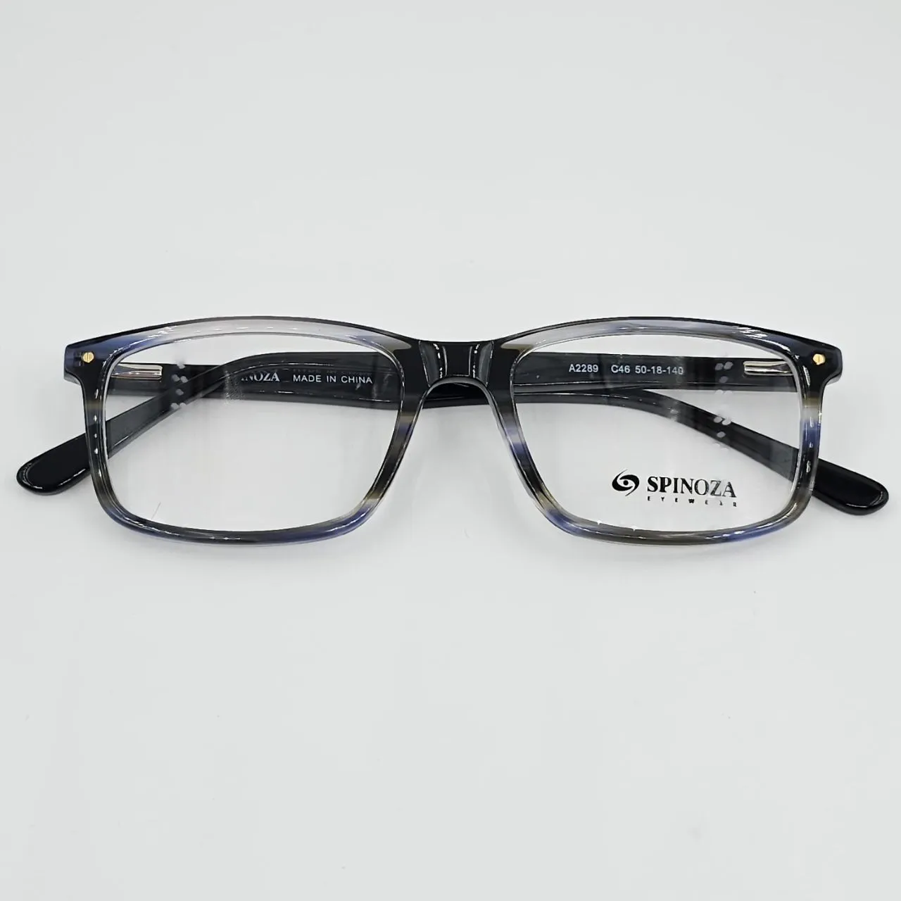 عکس نمای از بالا فریم عینک طبی کائوچو SPINOZA رنگ black,blue
