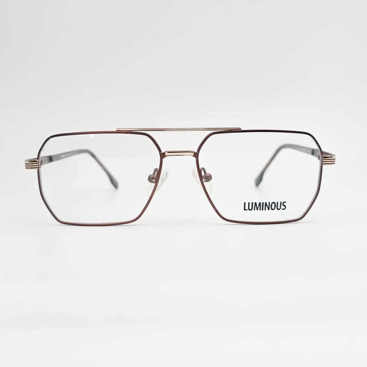 عینک طبی دوپل برند LUMINOUS - brown-glossy