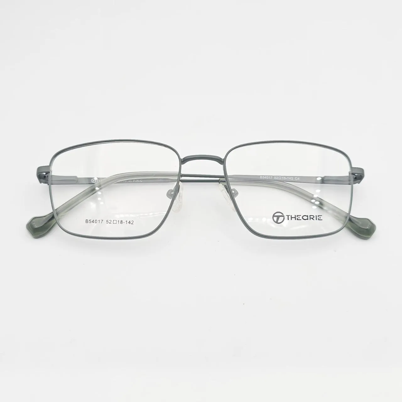 عکس نمای دسته عینک طبی مردانه فلزیTheorie رنگ gray,green