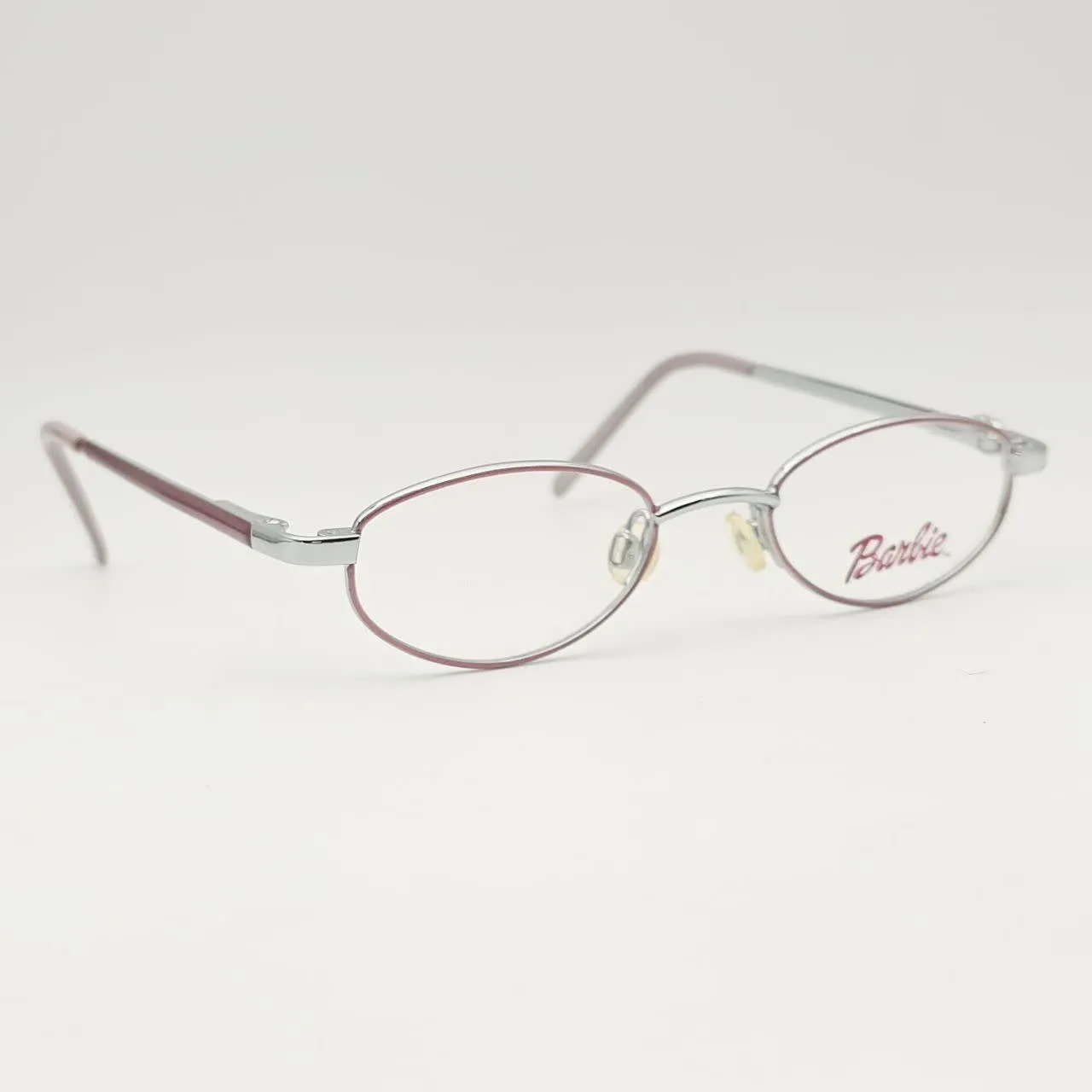 عکس نمای 45 درجه عینک طبی بچه‌گانه Barbie رنگ silver,pink