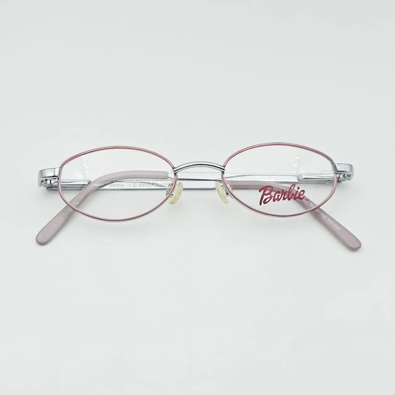 عکس نمای از بالا عینک طبی بچه‌گانه Barbie رنگ silver,pink