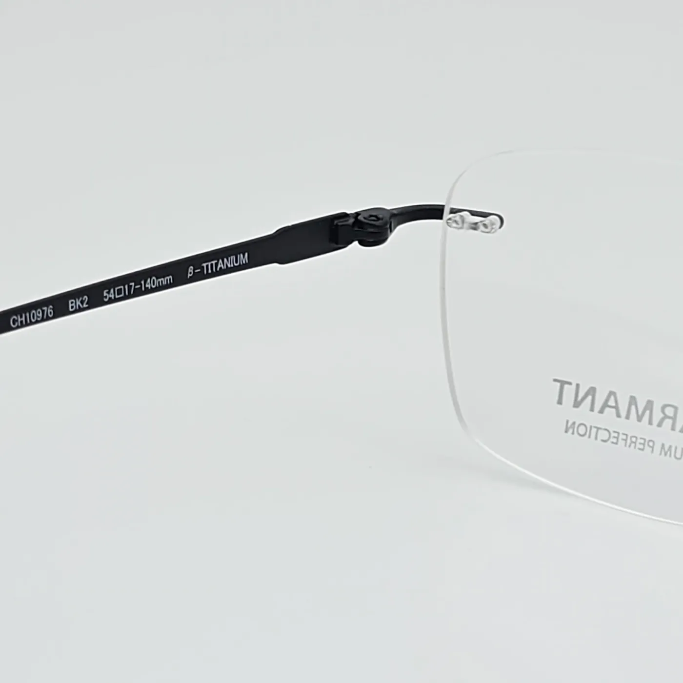 عکس بقیه موارد عینک بدون دور برندCHARMANT رنگ black:مشکی مات ساده
