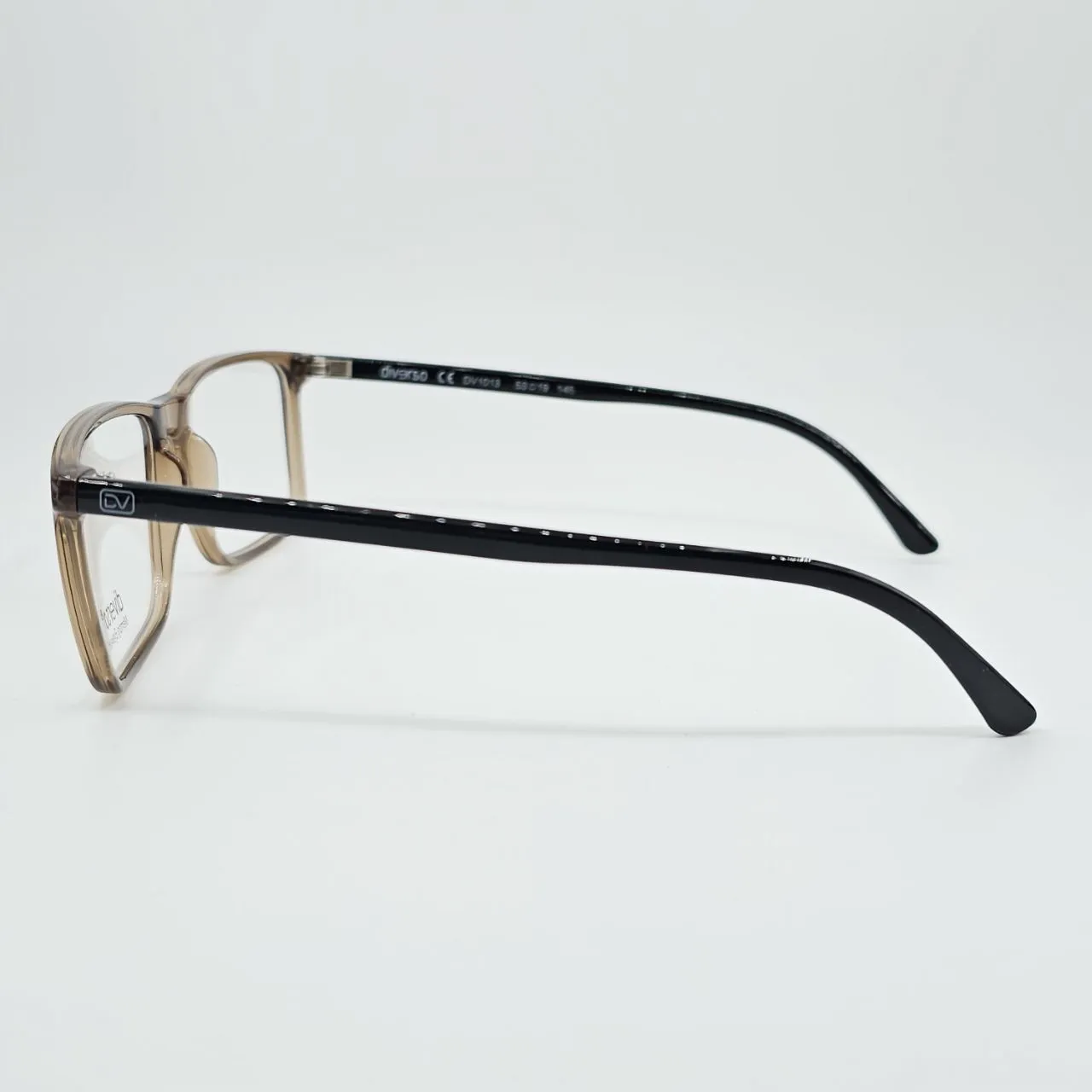 عکس نمای دسته عینک طبی نشکن دیورسو DIVERSO مدل TR90 رنگ black,beige
