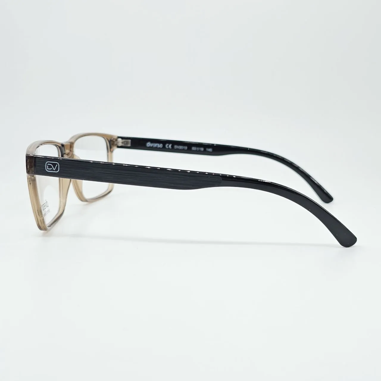عکس نمای از بالا عینک طبی نشکن DIVERSO مدل TR90 رنگ black,beige