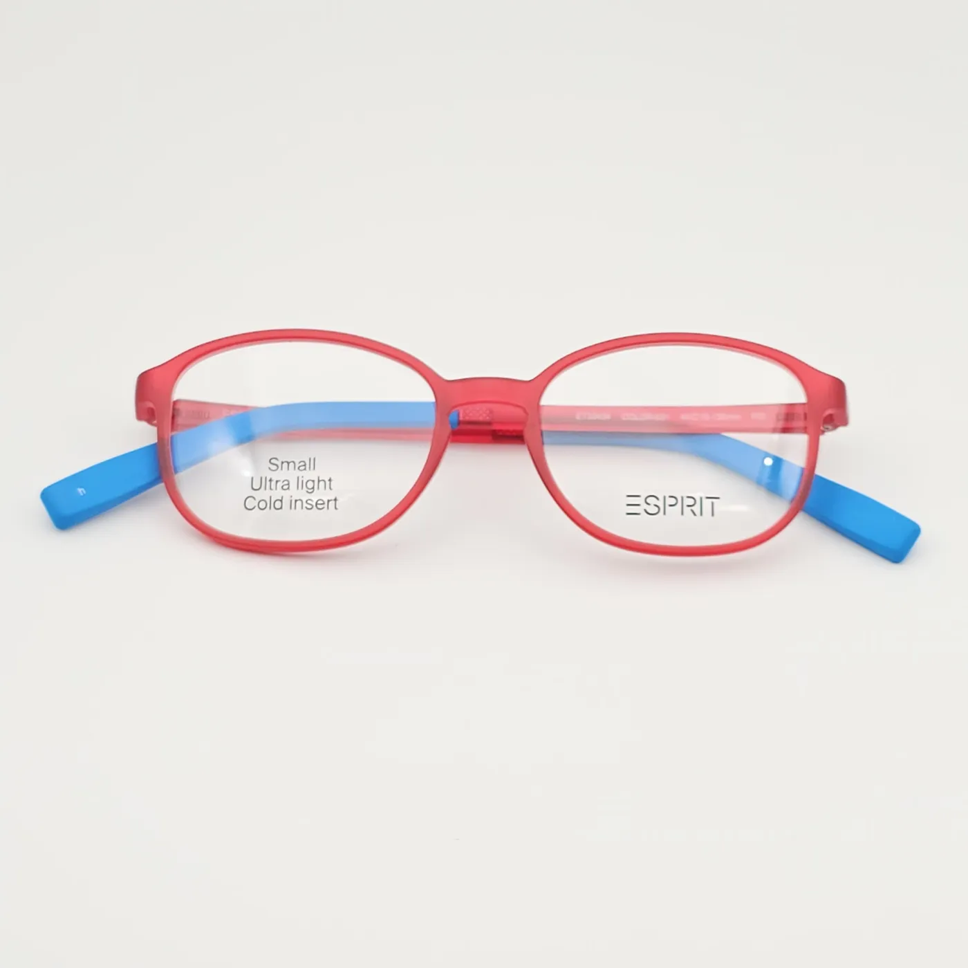 عکس نمای از بالا عینک طبی بچه گانه نشکن برند ESPRIT رنگ blue,red