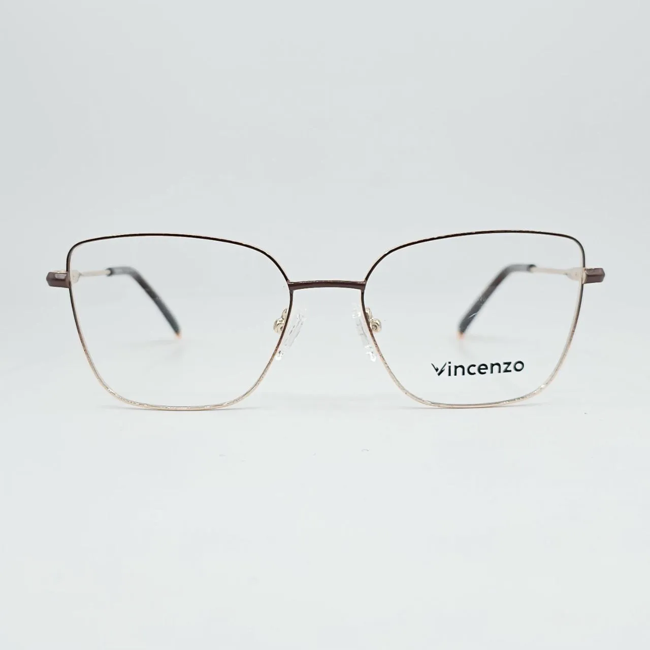 خرید عینک طبی زنانه فلزی Vincenzo رنگ gold,brown