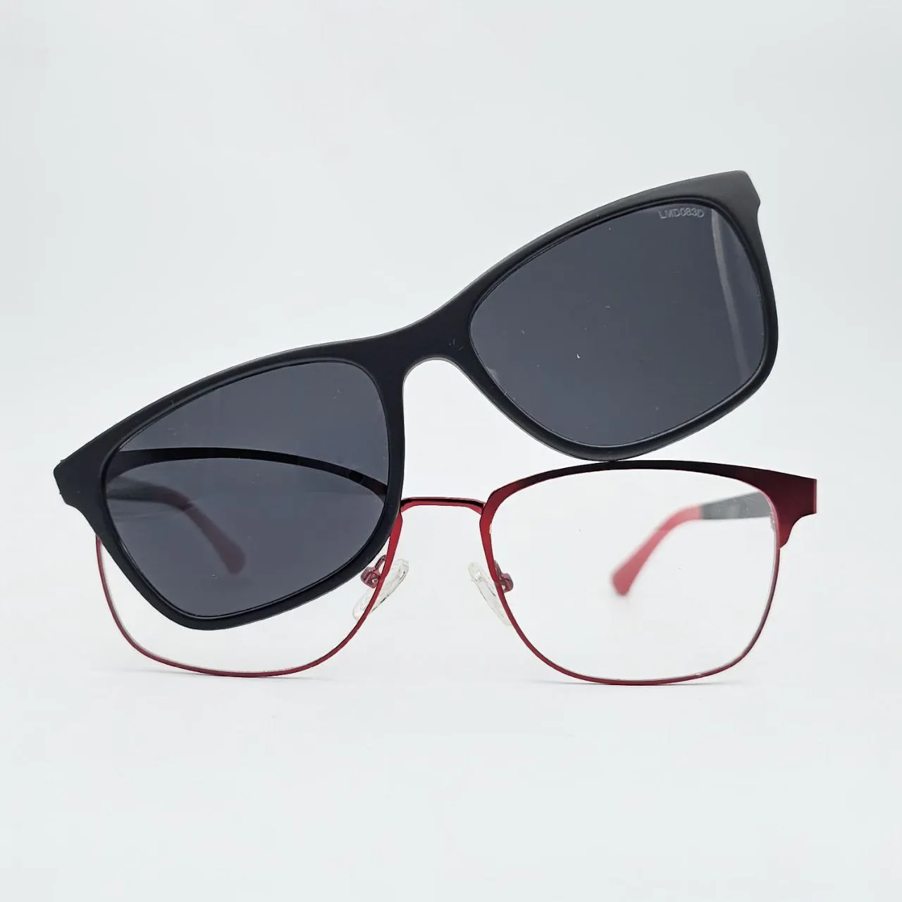 عکس بقیه موارد عینک کاوردار فلزی قرمز رنگ black,red