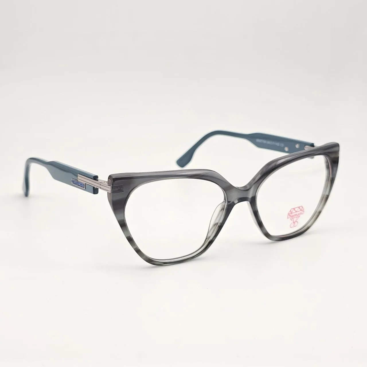 خرید عینک طبی زنانه کائوچو ای برند DIAMOND رنگ gray,navy