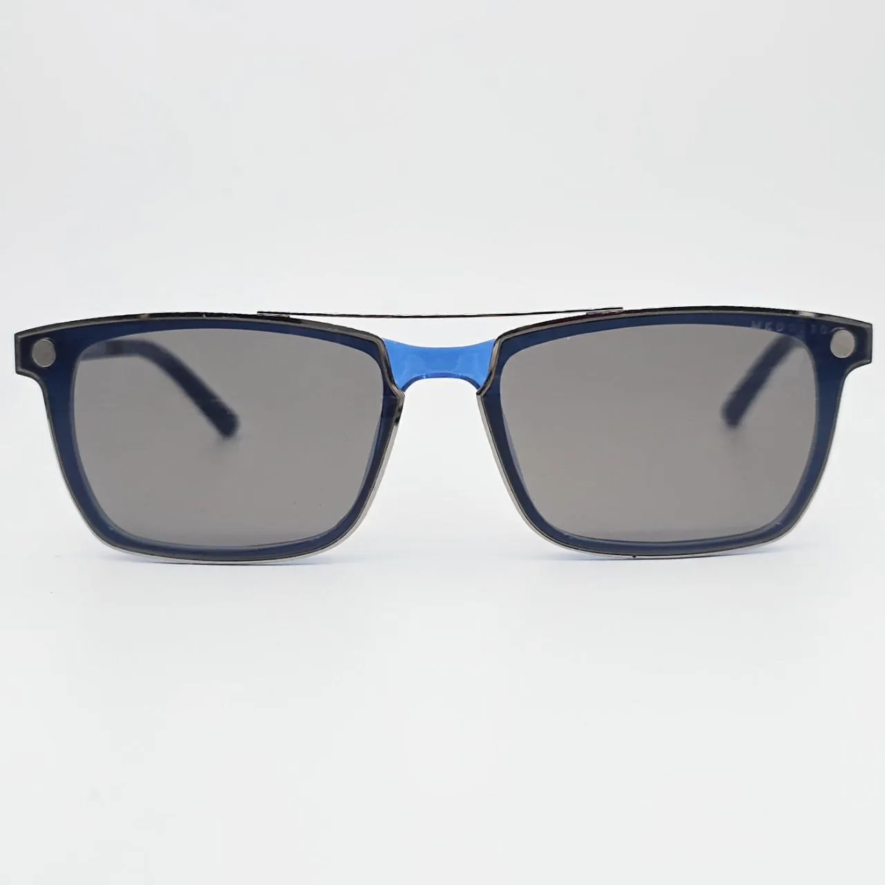 عکس بقیه موارد عینک طبی با کاور آفتابی رنگ blue