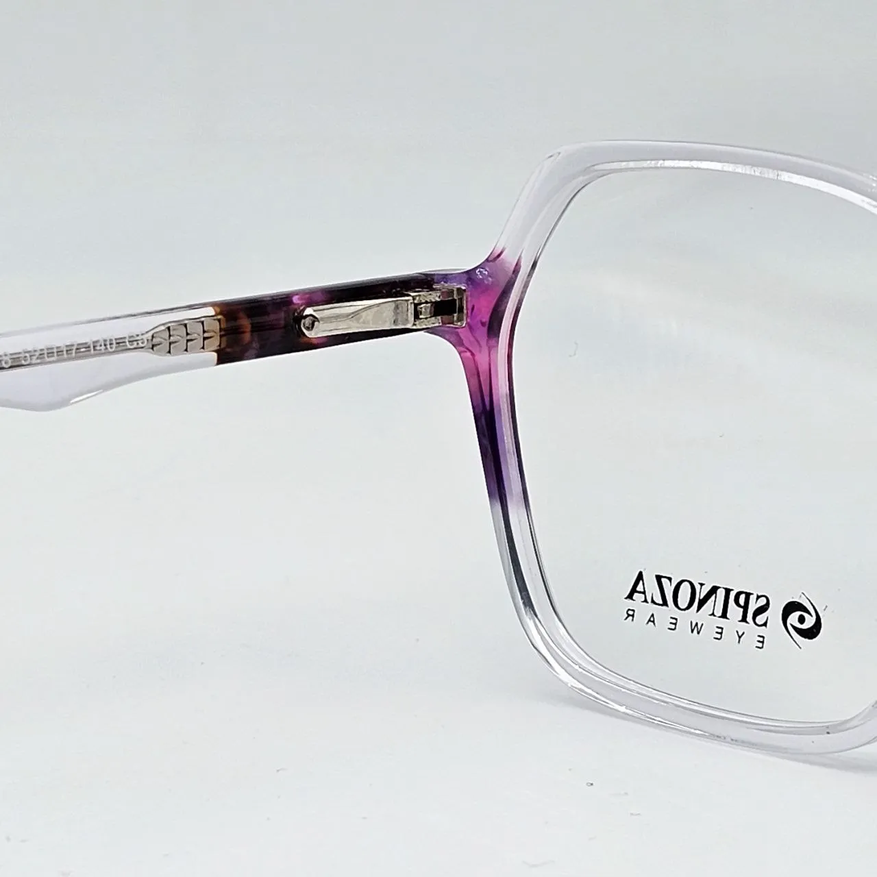 عکس بقیه موارد عینک زنانه شفاف چندضلعی Spinoza رنگ purple,transparent