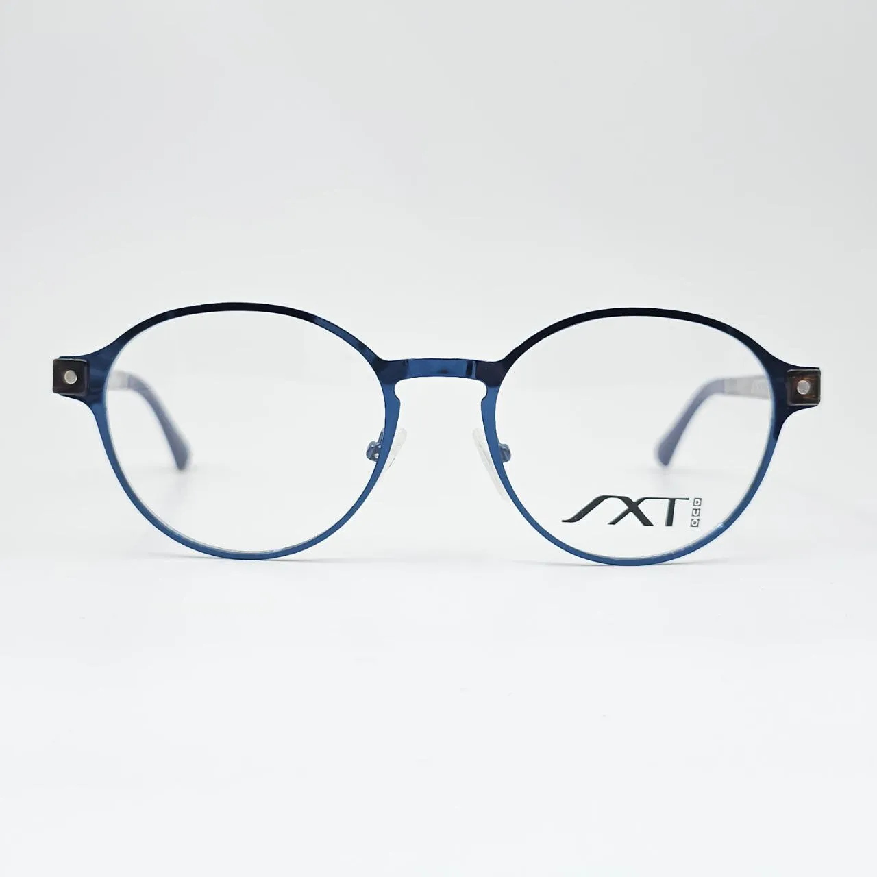 خرید عینک کاوردار فلزی آبی برند SXT رنگ blue,leopard