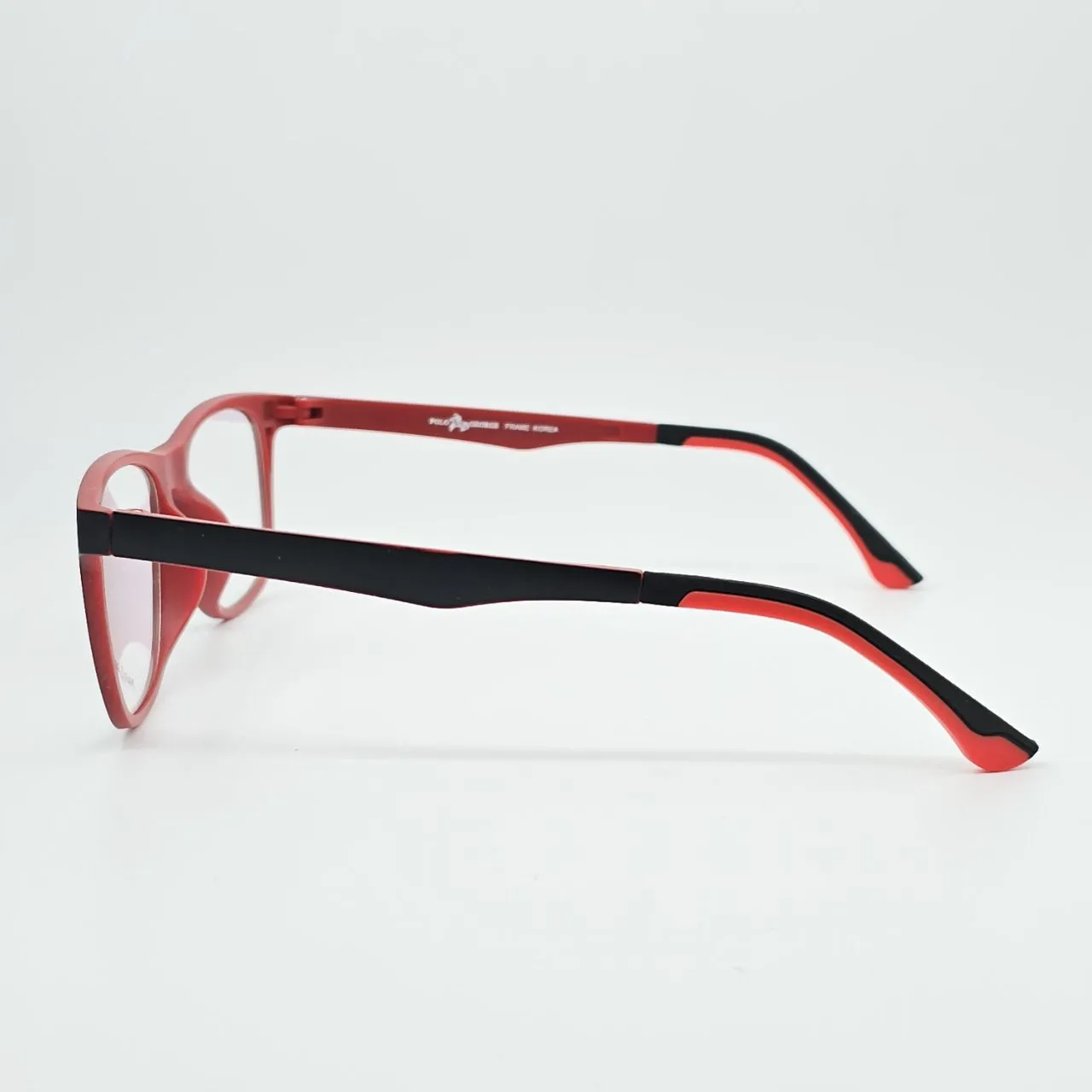 عکس نمای دسته عینک کاور دار مگنتی برند POLO GEORGE رنگ black,red