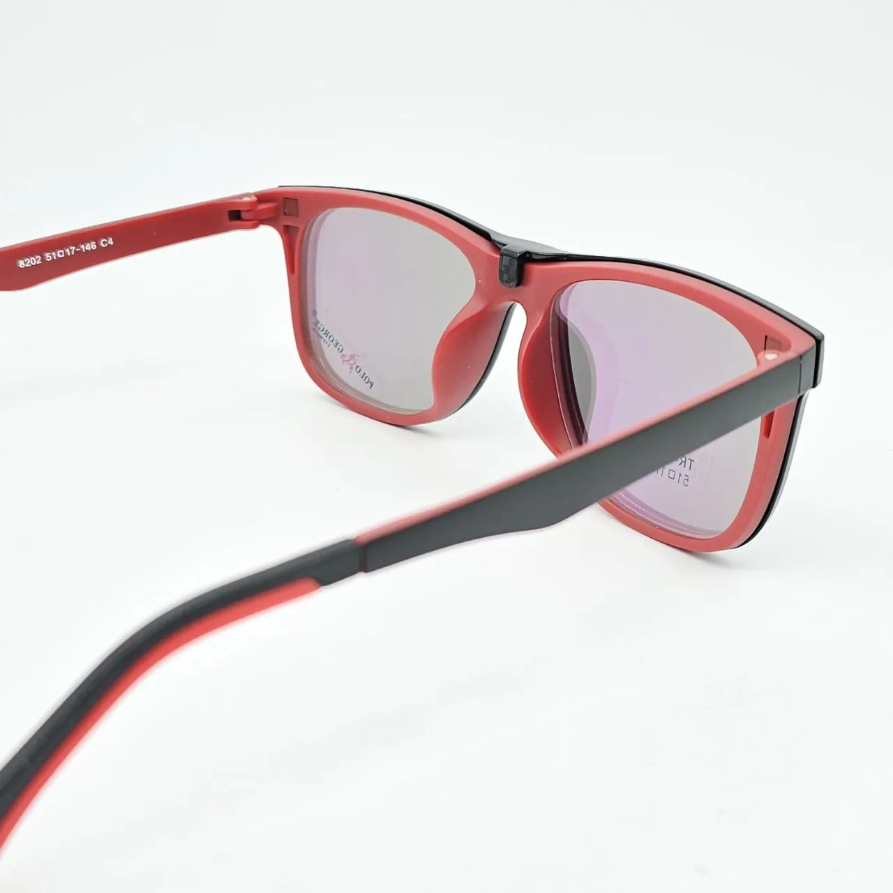 عکس بقیه موارد عینک کاور دار مگنتی برند POLO GEORGE رنگ black,red