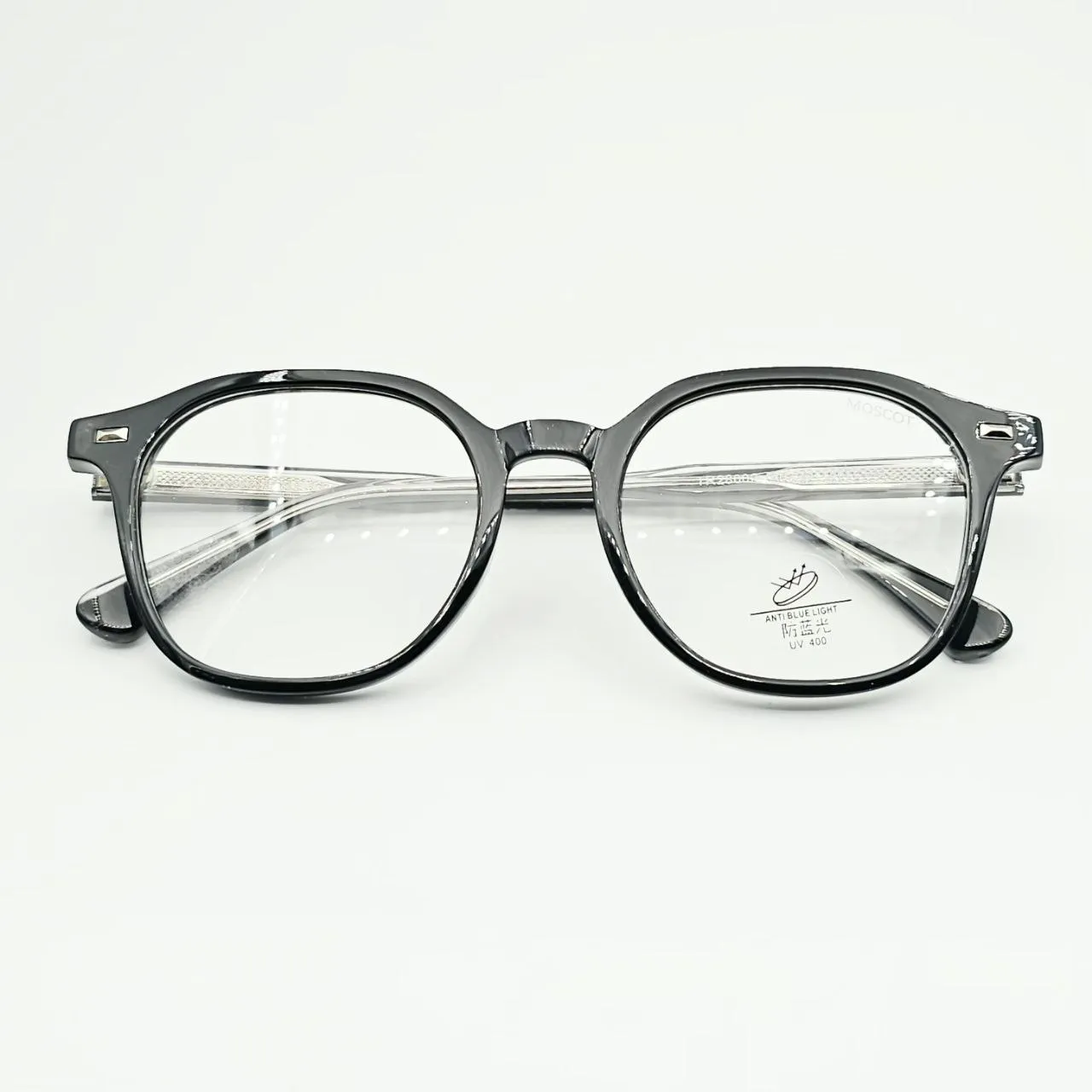 عکس نمای از بالا عینک طبی TR90 برند MOSCOT رنگ black