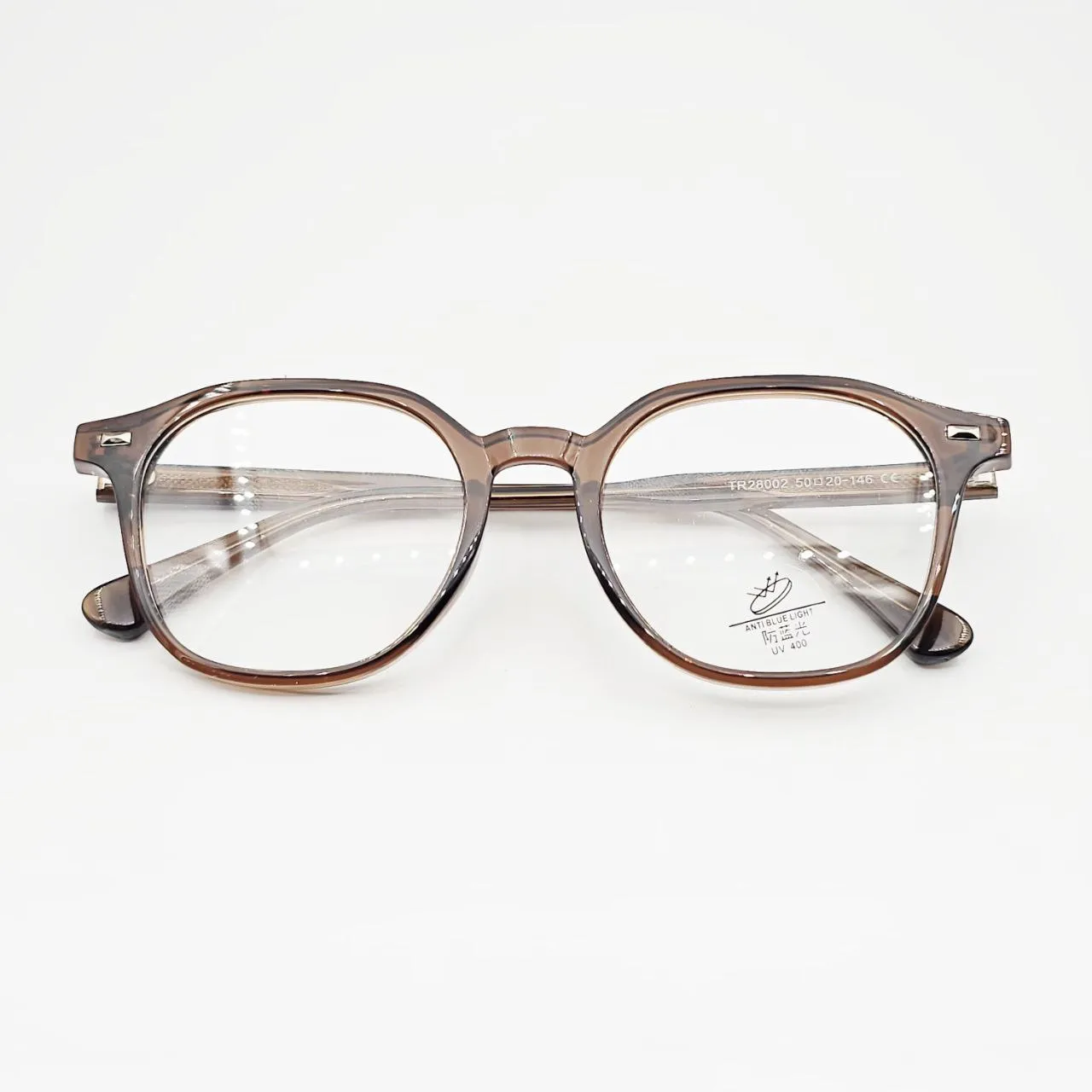 عکس نمای از بالا عینک طبی TR90 برند MOSCOT رنگ brown