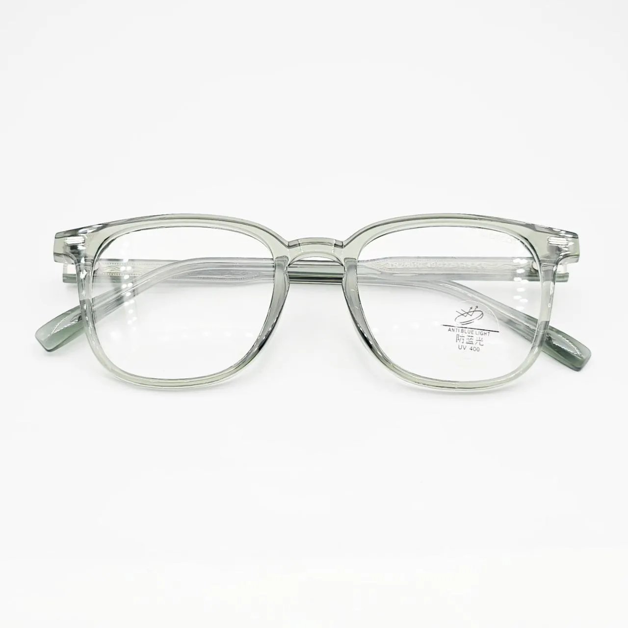 عکس نمای از بالا عینک طبی مربعیTR90 برند MOSCOT رنگ green
