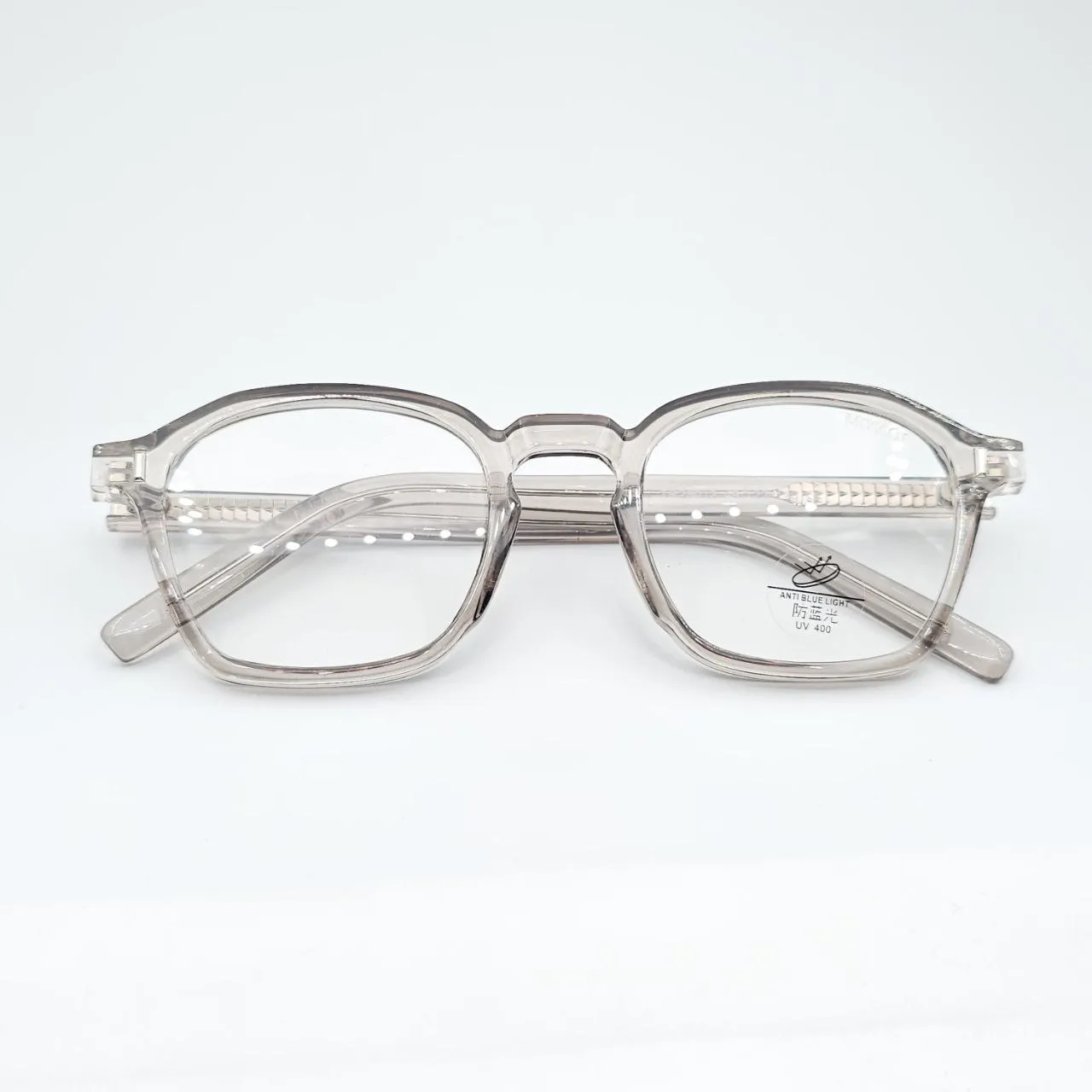 عکس نمای دسته عینک طبی چند ضلعی TR90برند MOSCOT رنگ gray