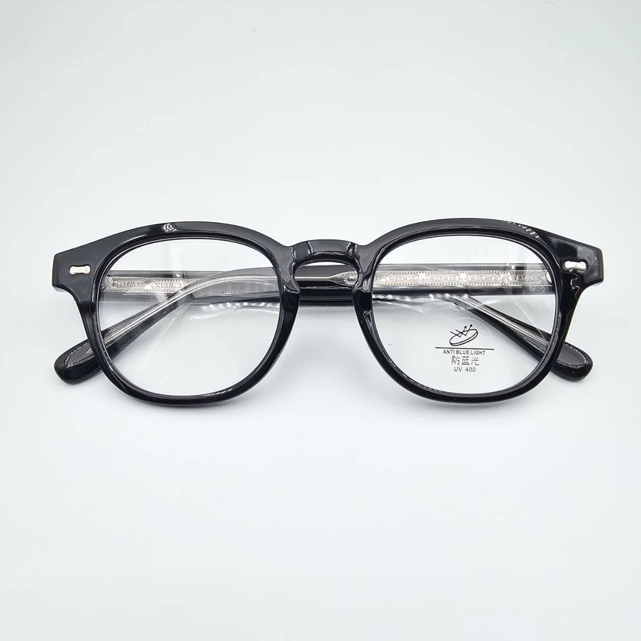 عکس نمای از بالا عینک طبی TR90 برند MOSCOT رنگ black