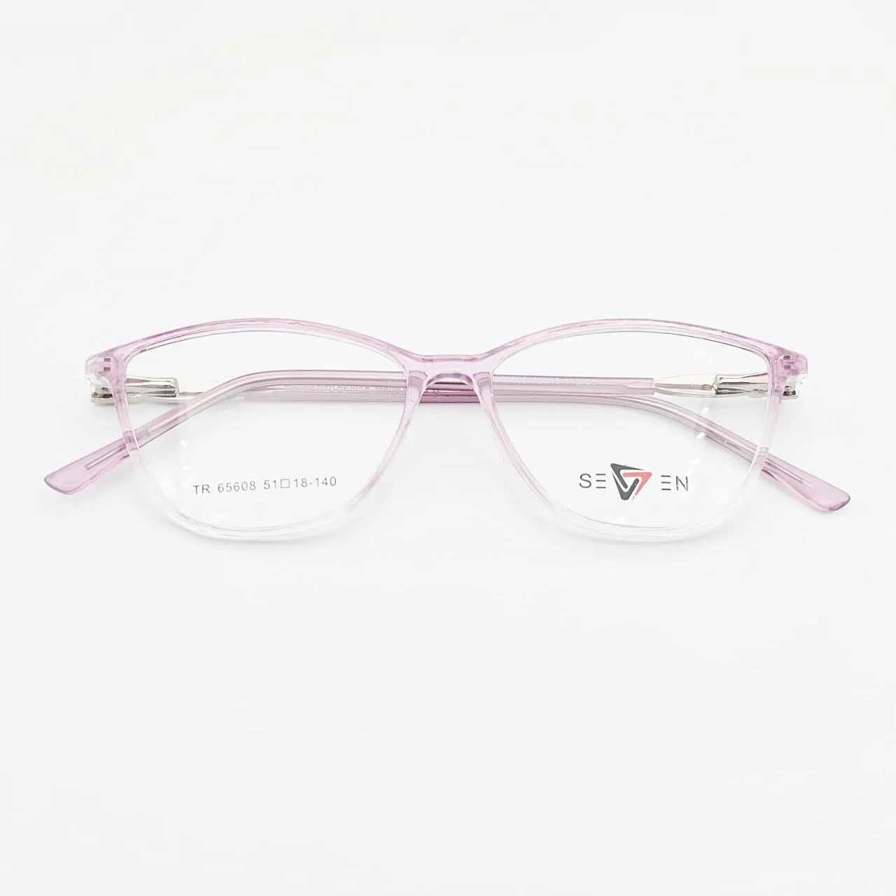 عکس نمای از بالا عینک طبی زنانه Seven رنگ pink