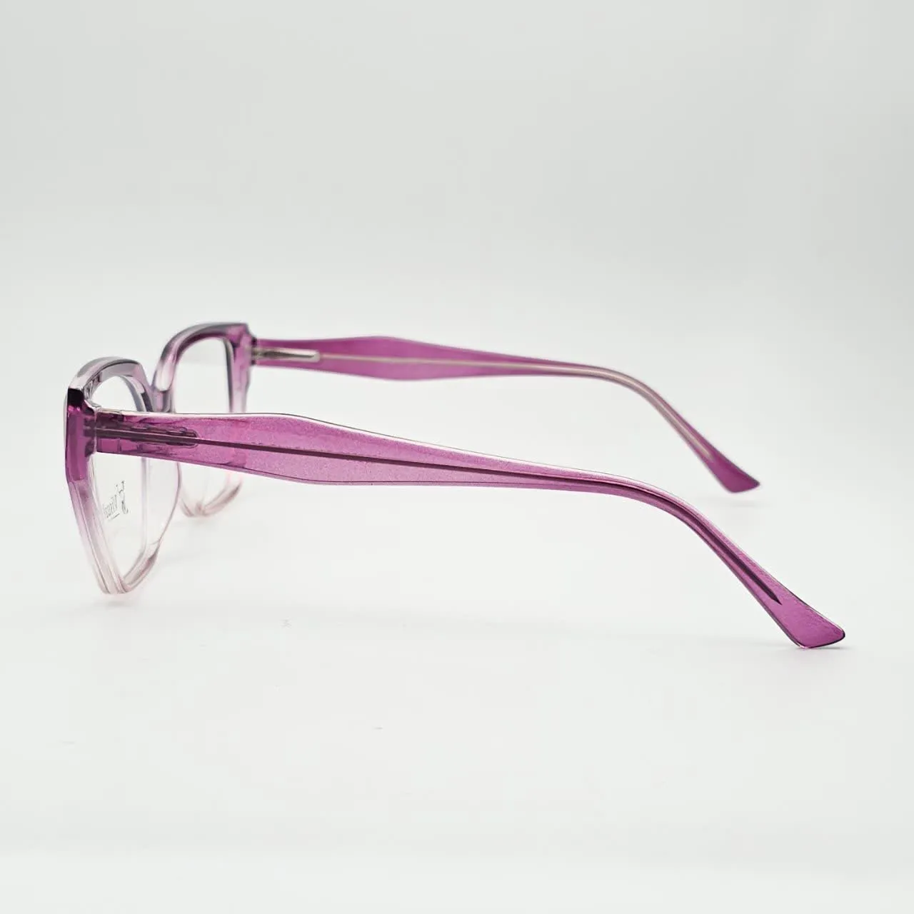 عکس نمای دسته عینک طبی گربه ای برند VISUAL  کدVS83003 رنگ purple