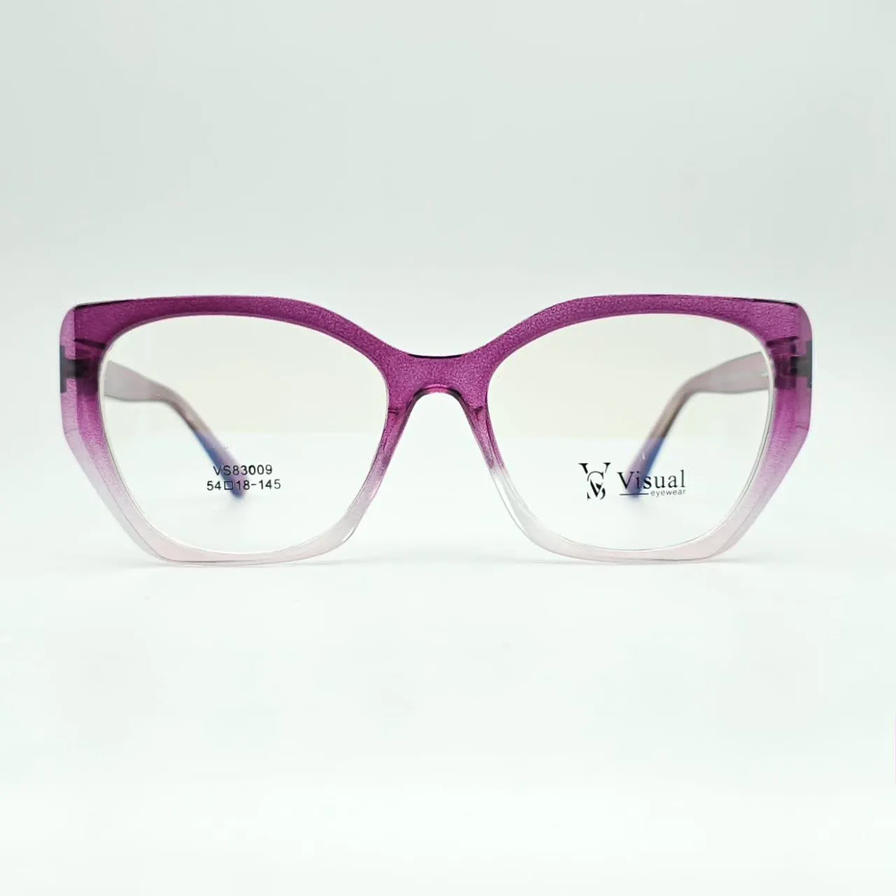 عکس نمای دسته عینک طبی زنانه برند VISUAL رنگ purple