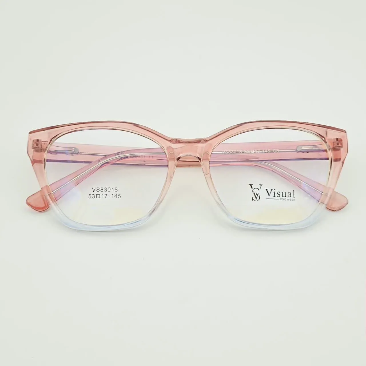 عکس نمای دسته عینک طبی زنانه برند VISUAL کد VS83018 رنگ pink