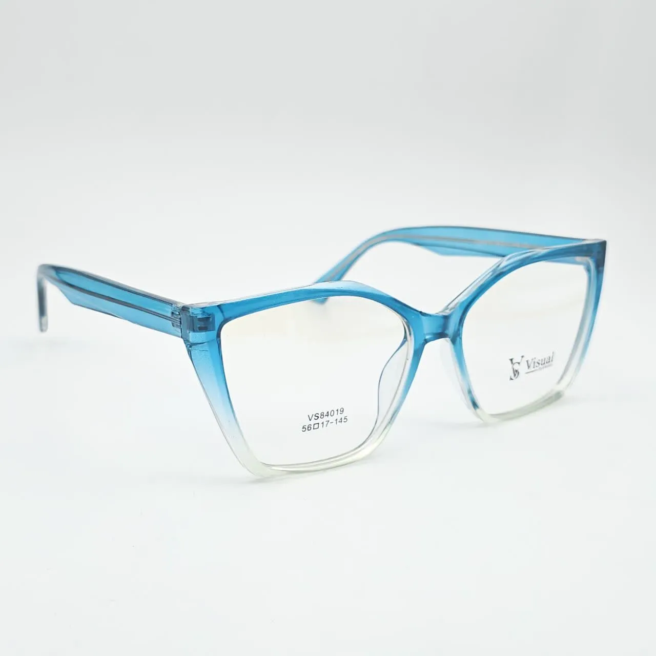 عکس نمای 45 درجه عینک طبی زنانه برند VISUAL مدل VS84019 رنگ blue