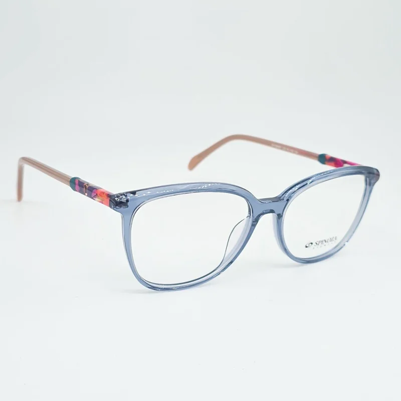 فریم عینک زنانه شفاف مستطیل مدل YA150001برند اسپینوزا (SPINOZA)
