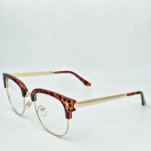 عینک طبی مردانه-زنانه کائوچو دسته فلزی کد ۱۶۲۸