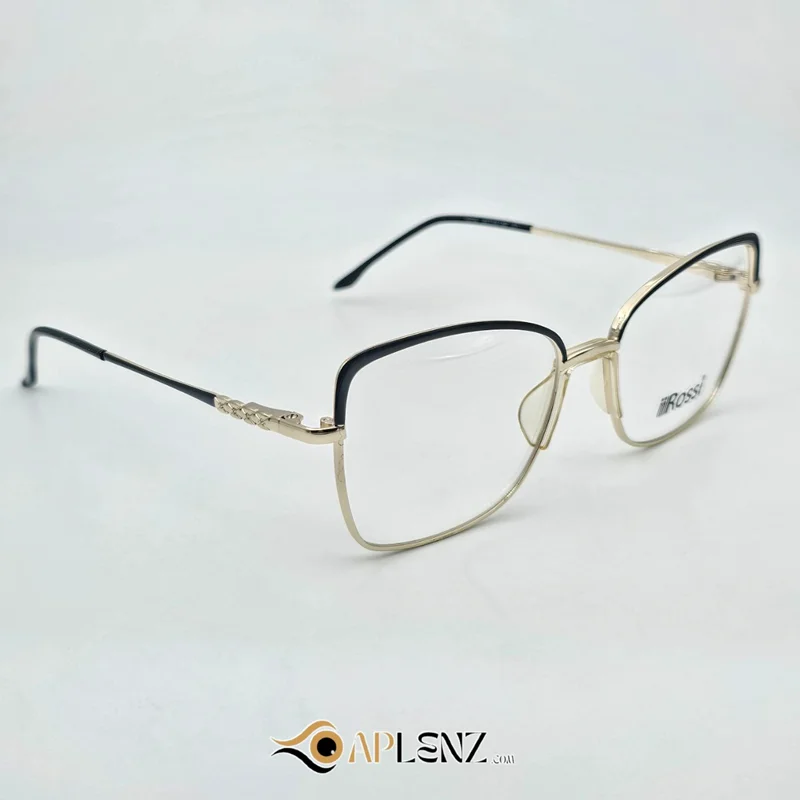 عینک طبی زنانه مربعی ROSSI بنفش و طلایی