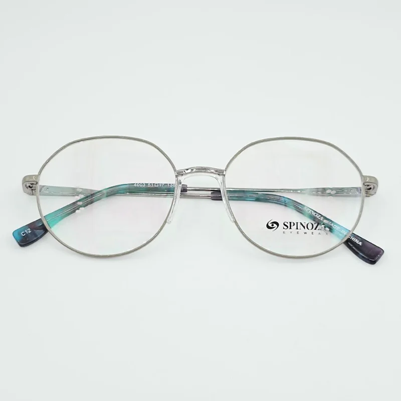 فریم عینک طبی گرد مردانه زنانه فلزی برند SPINOZA