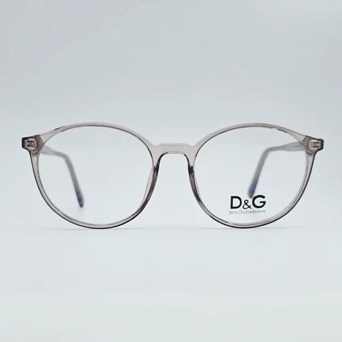 عینک گرد شفاف Dolce & Gabbana (D&G) با طراحی کلاسیک و فریم سبک