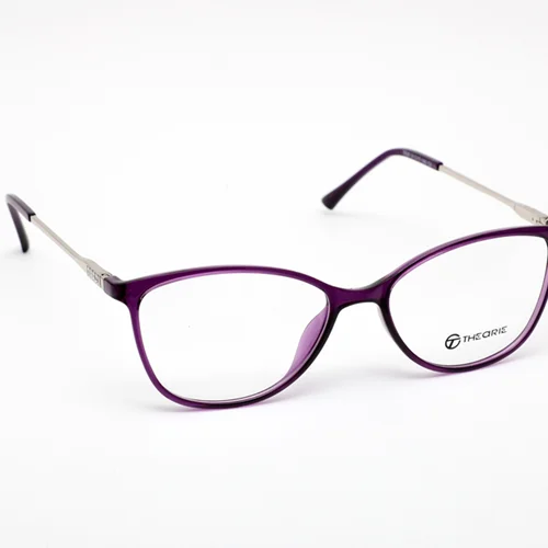 عینک طبی زنانه تئوری دسته فلزی نقره ای مدل 5028