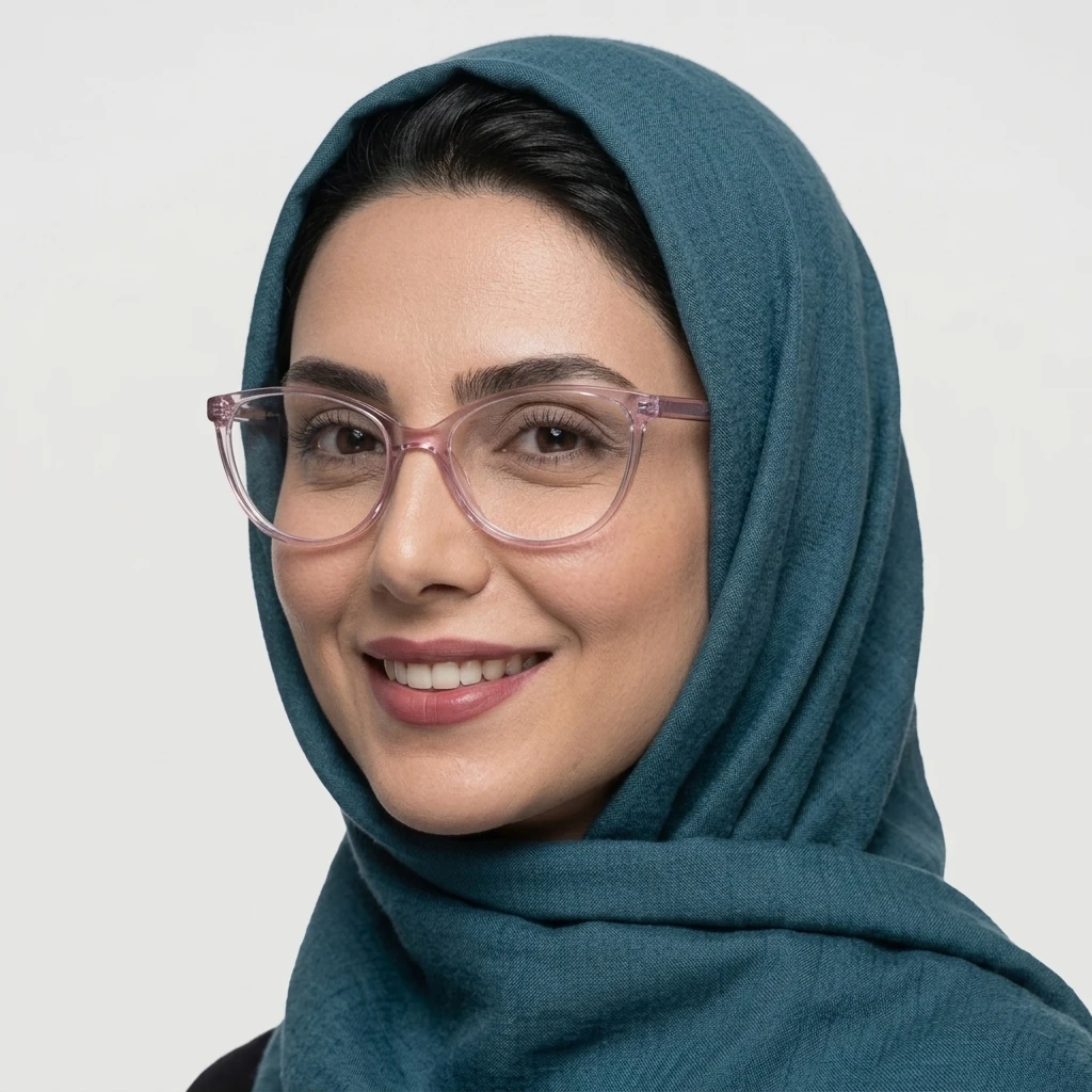 عکس بقیه موارد عینک زنانه صورتی مدل گربه‌ای برند اسپینوزا (SPINOZA) رنگ pink