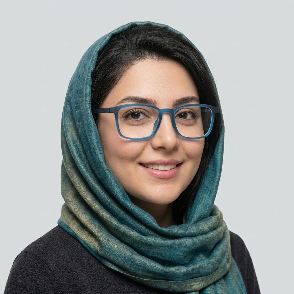 پرو آنلاین عینک طبی با کاور آفتابی زنانه جنس TR90 رنگ blue__green روی صورت