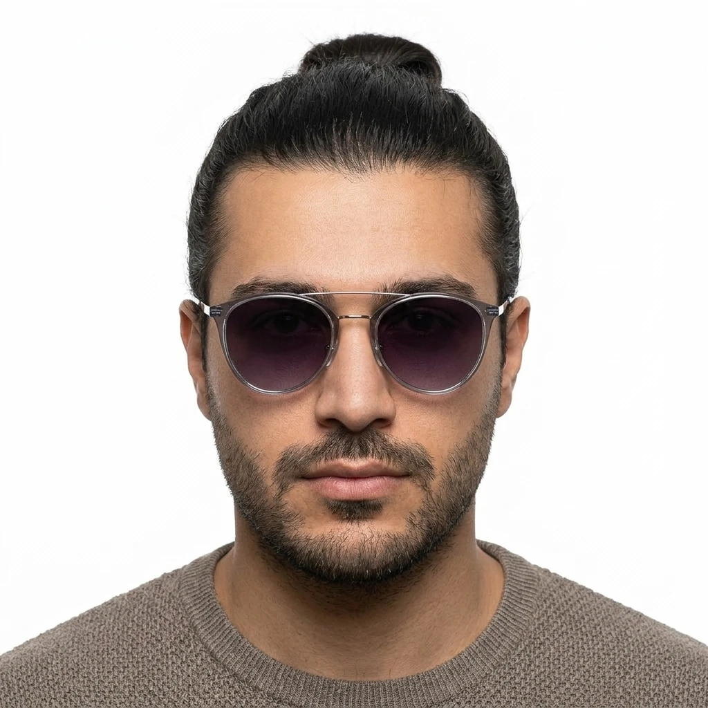پرو آنلاین عینک آفتابی برندESPRIT مردانه رنگ نقره‌ای روی صورت