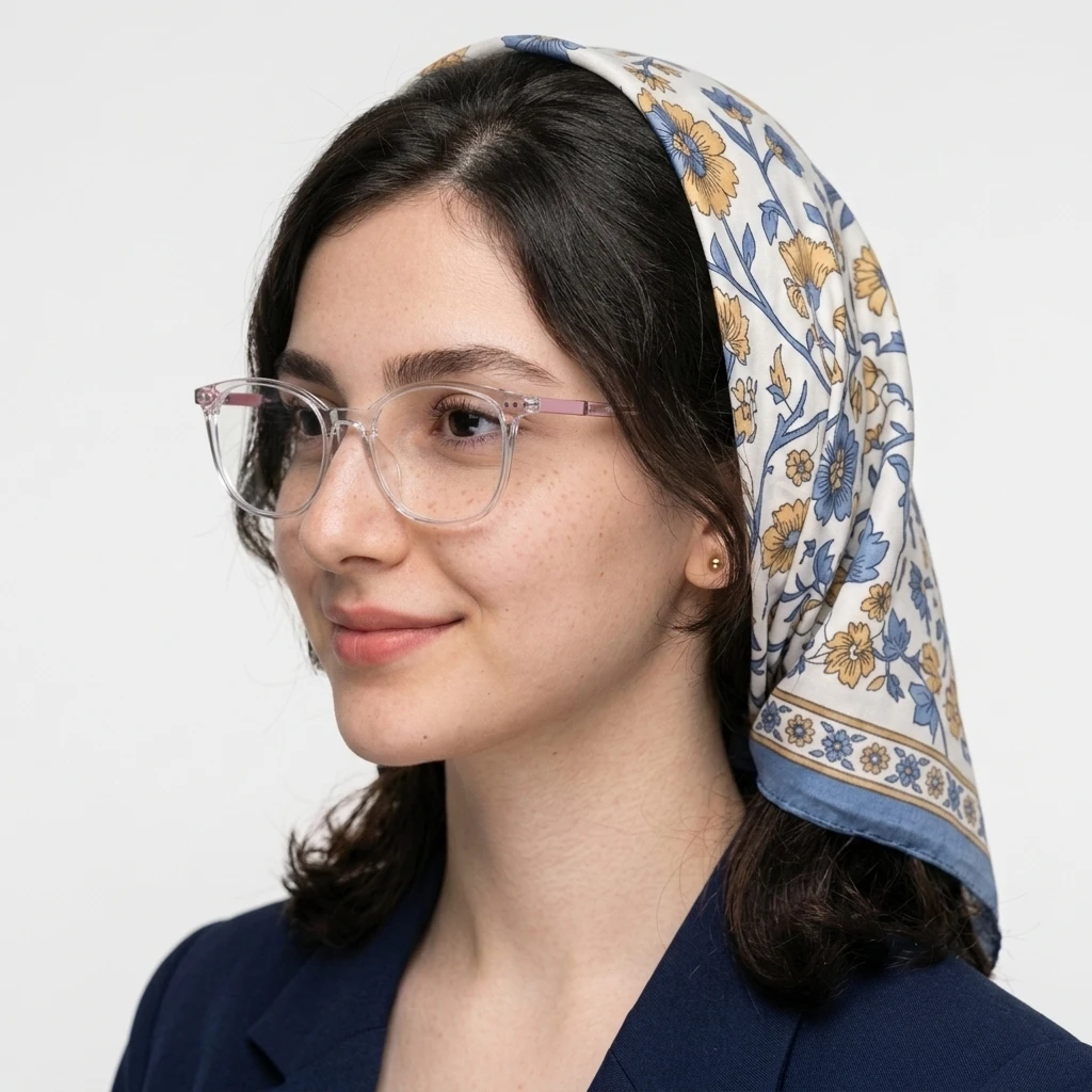 پرو آنلاین فریم عینک طبی شفاف صورتی زنانه کائوچو one see برند ONESEE جنس کائوچو رنگ pink__transparent روی صورت