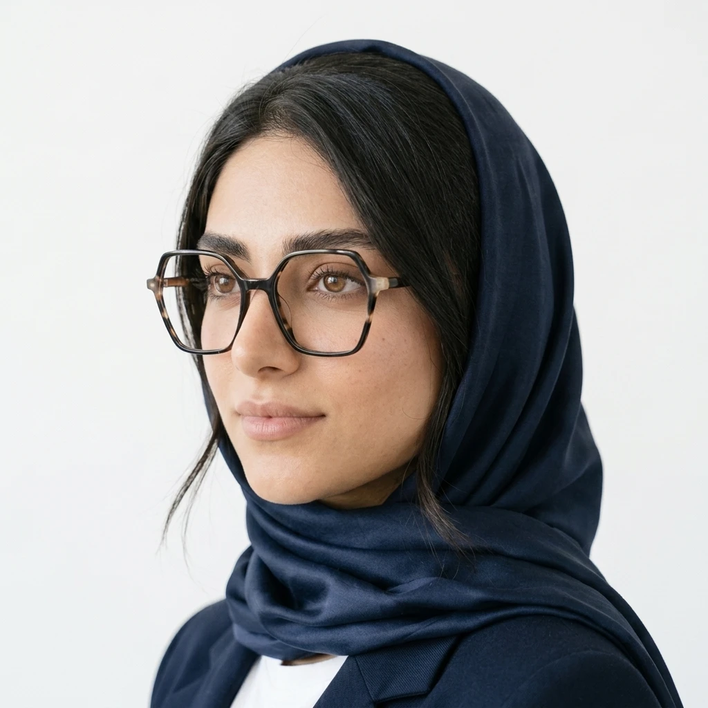 پرو آنلاین عینک زنانه چندضلعی Spinoza جنس کائوچو رنگ black__brown روی صورت