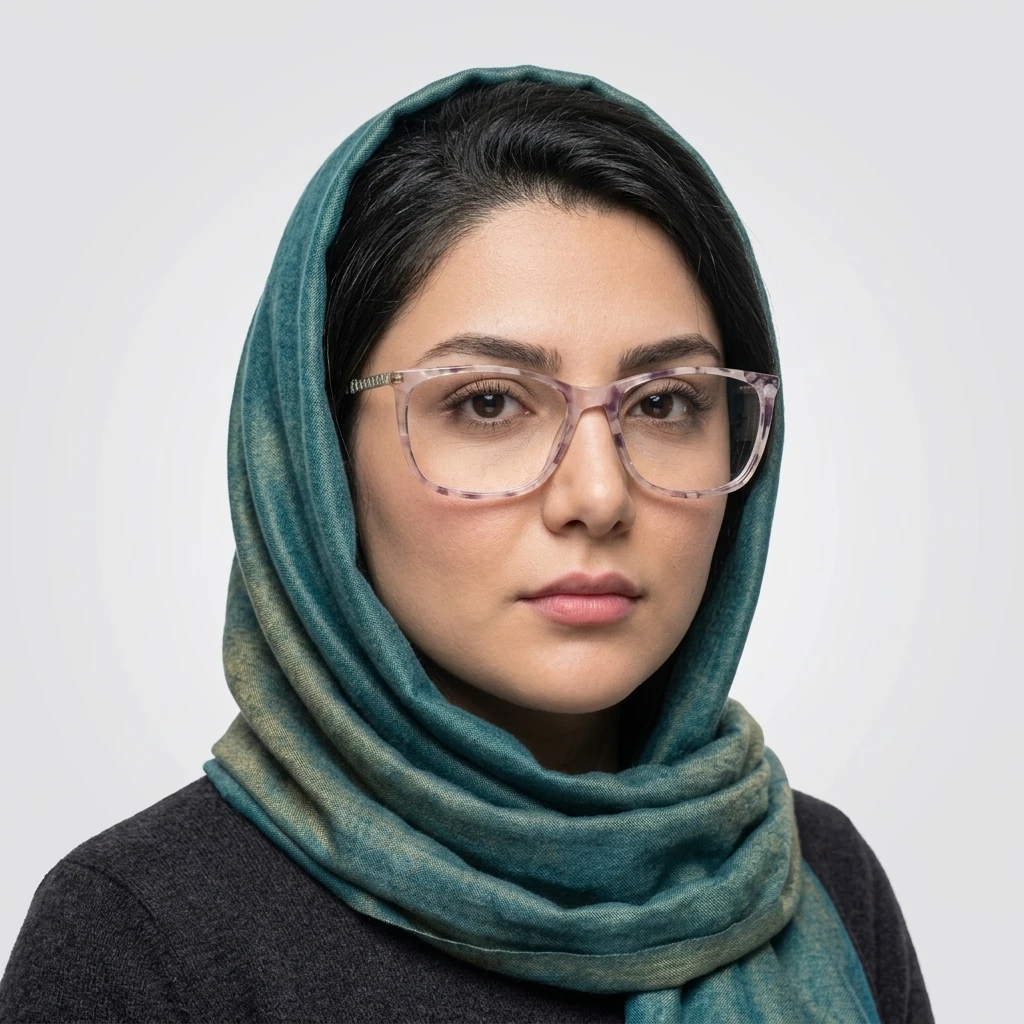 پرو آنلاین عینک طبی مستطیل زنانه LV جنس کائوچو رنگ pink__purple روی صورت