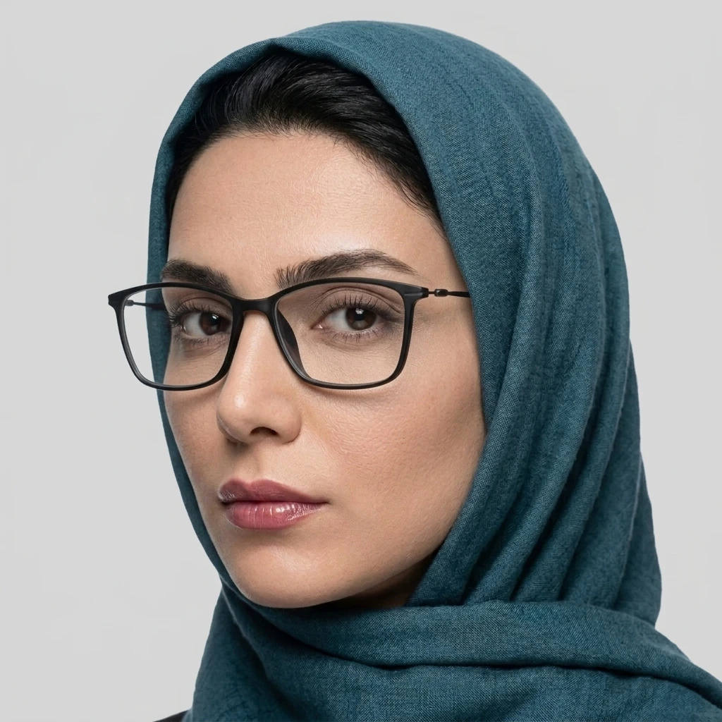 پرو آنلاین عینک مردانه-زنانه مشکی برند ارین جنس کائوچو رنگ مشکی روی صورت