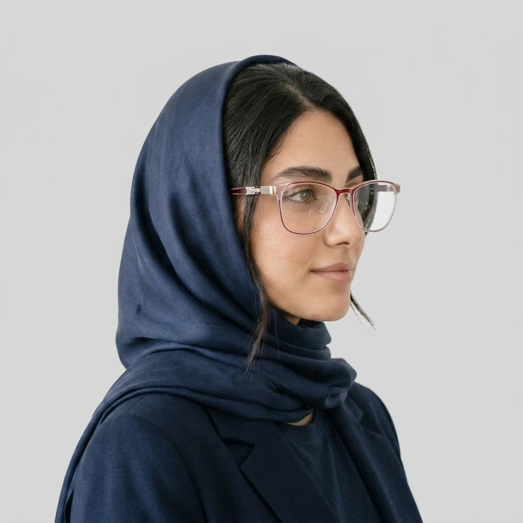 پرو آنلاین عینک قرمز Polar One زنانه رنگ red__transparent روی صورت