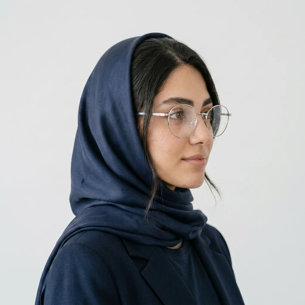 پرو آنلاین عینک طبی گرد نقره ای مردانه-زنانه جنس فلزی رنگ silver__green روی صورت