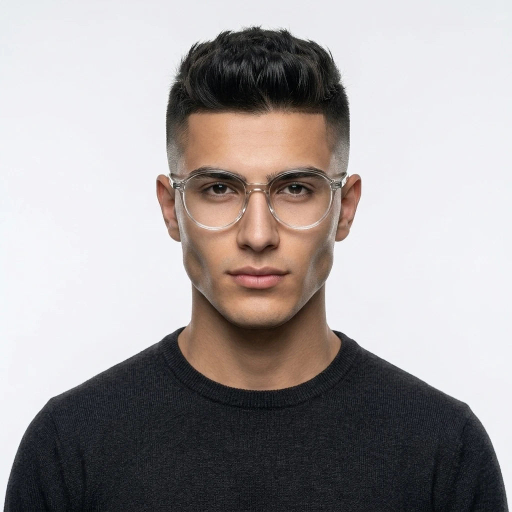 عکس بقیه موارد عینک طبی شفاف TR-90 برند ROBERTO رنگ green,transparent