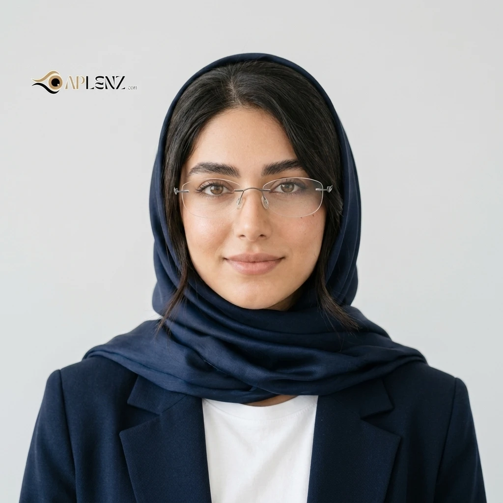 پرو آنلاین عینک طبی مردانه-زنانه بدون دور تیتانیومی کد ۱۷۶۳ جنس تیتانیوم رنگ خاکستری روی صورت