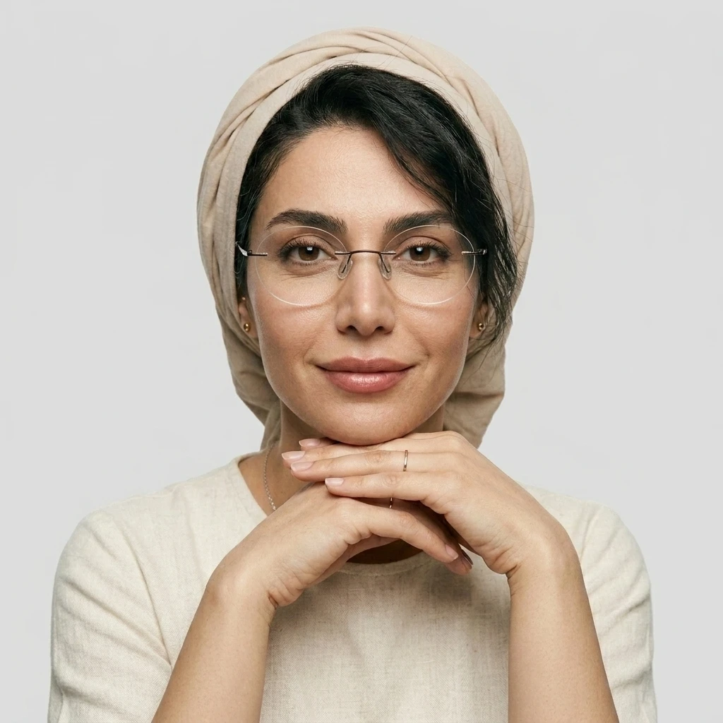 عکس بقیه موارد عینک طبی گرد بدون دور برند arian کد 1754 رنگ brown