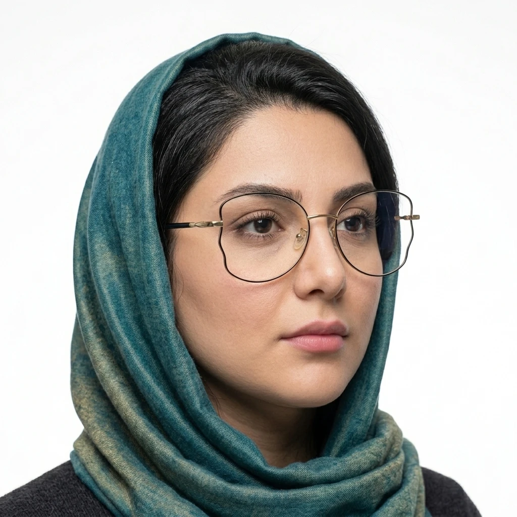 پرو آنلاین عینک طبی مردانه-زنانه برند Dior کد ۱۶۵۹ جنس فلزی رنگ طلایی روی صورت
